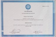 Hakan Mayadağ Certificates